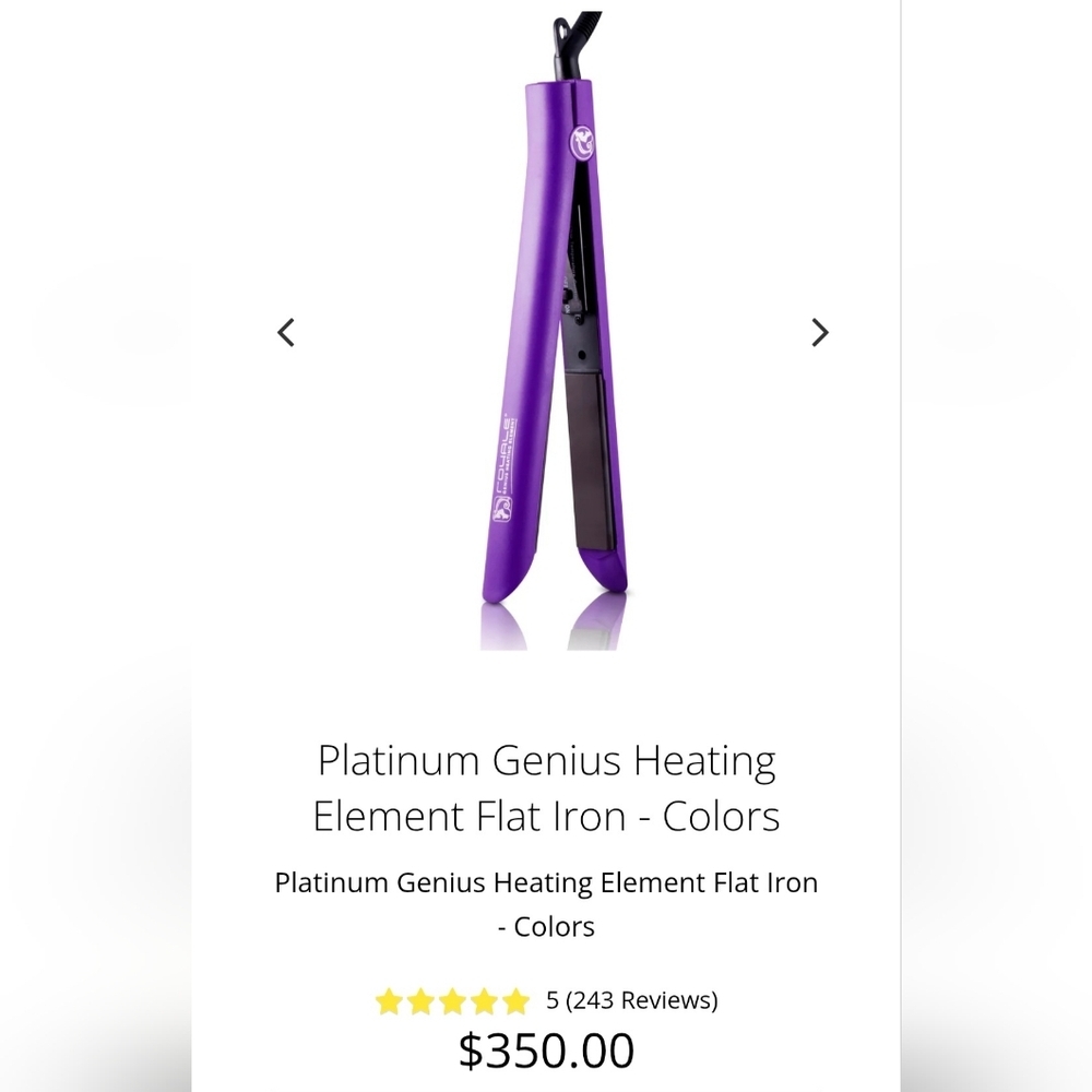 Royale Purple Flat Iron, MSRP $350